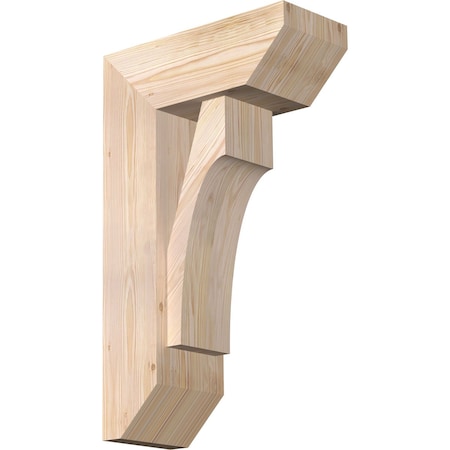 Ekena Millwork Westlake Slat Smooth Bracket w/ Offset Brace, Douglas Fir, 7 1/2"W x 18"D x 30"H BKT0806X18X30WTL06SDF